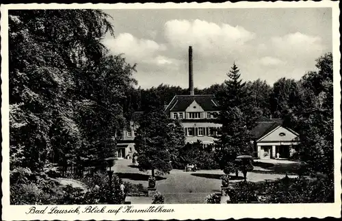 Ak Bad Lausick in Sachsen, Blick auf Kurmittelhaus