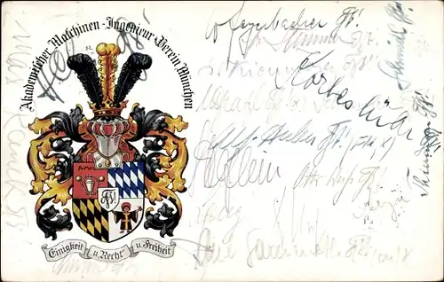 Studentika Ak München Bayern, Akademischer Maschinen-Ingenieur-Verein