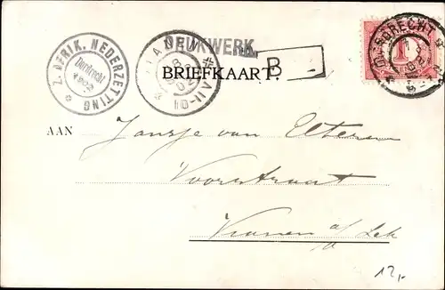 Ak Dordrecht Südholland Niederlande, Zuid Afrikaansche Nederzetting, Juli-September 1902