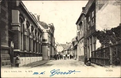 Ak Goes Zeeland Niederlande, Straßenpartie