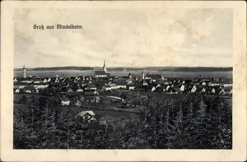 Ak Mindelheim im Unterallgäu, Gesamtansicht