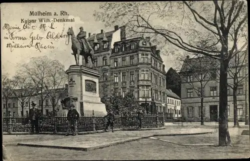 Ak Mülheim am Rhein Köln, Kaiser Wilhelm-Denkmal