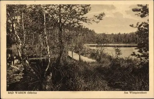 Ak Waren an der Müritz, Am Wienpietschsee