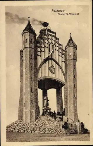 Ak Rathenow im Havelland, Bismarck-Denkmal