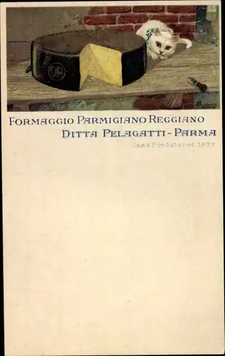 Litho Formaggio Parmigiano Reggiano, Ditta Pelagatti Parma