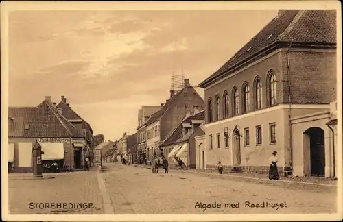 Ak Store Heddinge Dänemark, Algade, Raadhuset