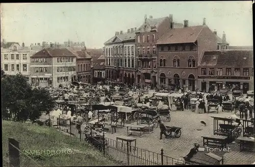 Ak Svendborg Dänemark, Torvet