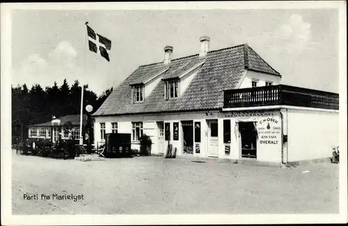 Ak Marielyst Dänmark, Tankstelle