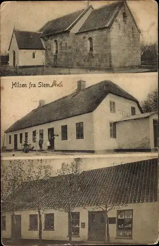 Ak Siem Dänemark, Kirche, Gasthaus