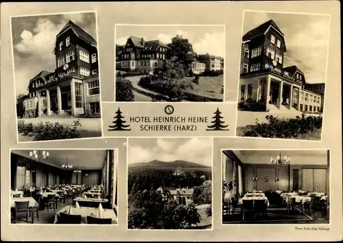 Ak Schierke Wernigerode im Harz, Hotel Heinrich Heine