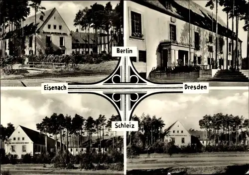 Ak Hermsdorf in Thüringen, Mitropa Rasthof, Hermsdorfer Kreuz