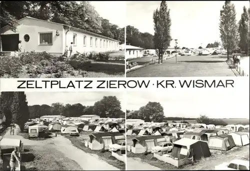 Ak Zierow in Mecklenburg, Zeltplatz