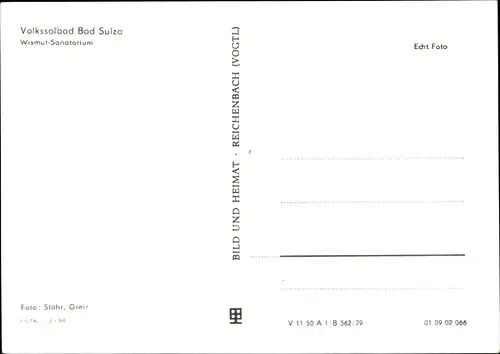 Ak Bad Sulza in Thüringen, Wismut Sanatorium