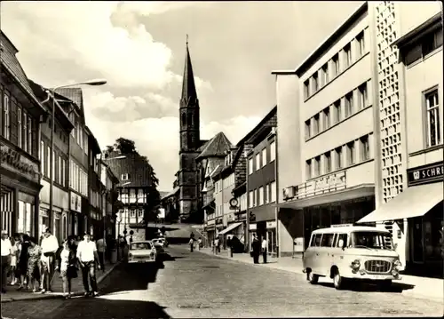 Ak Heilbad Heiligenstadt Eichsfeld Thüringen, Karl Marx Straße, Kirche, Barkas B 1000