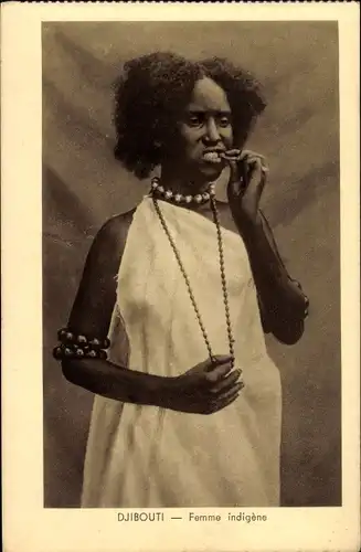 Ak Dschibuti, einheimische Frau