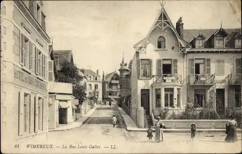 Ak Wimereux Pas de Calais, La Rue Louis Gallet
