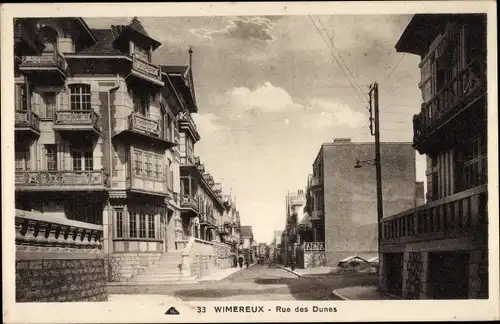 Ak Wimereux Pas de Calais, Rue des Dunes