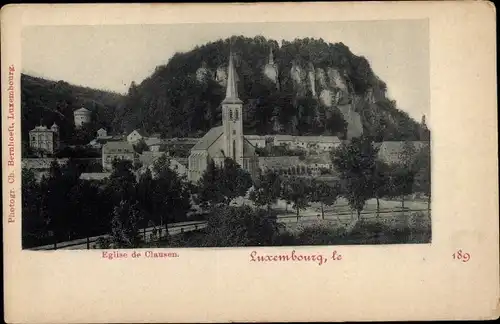 Ak Luxemburg Luxembourg, Eglise de Clausen