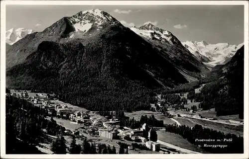 Ak Pontresina Kanton Graubünden Schweiz, Panorama