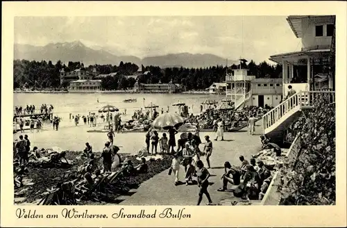 Ak Velden am Wörther See Kärnten, Strandbad Bulfon