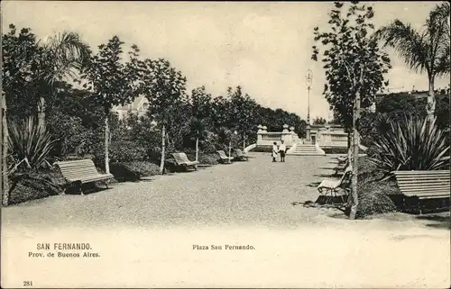 Ak San Fernando Argentinien, Plaza San Fernando