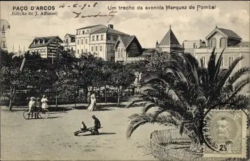 Ak Pombal Portugal, Um trecho da avenida Marquez