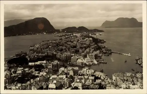 Ak Ålesund Aalesund Norwegen, Luftbild