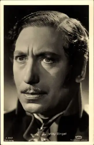 Ak Schauspieler Willy Birgel, Ross Verlag A 3345 2, Portrait