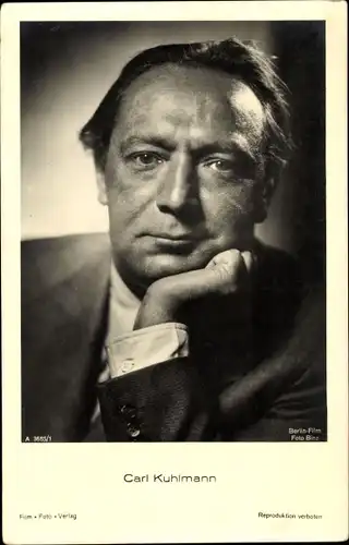Ak Schauspieler Carl Kuhlmann, Portrait, Film Foto Verlag A 3685/1