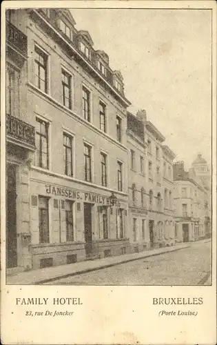 Ak Bruxelles Brüssel, Janssens Family Hotel