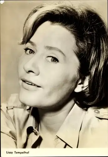 Ak Schauspielerin Lissy Tempelhof, Portrait