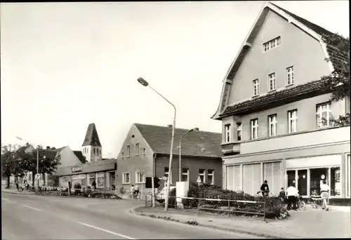 Ak Förderstedt Staßfurt im Salzlandkreis, Straßenpartie