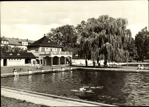 Ak Bischofswerda in Sachsen, Schwimmbad