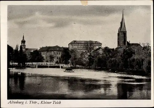 Ak Altenburg in Thüringen, Kleiner Teich, Kirchtürme