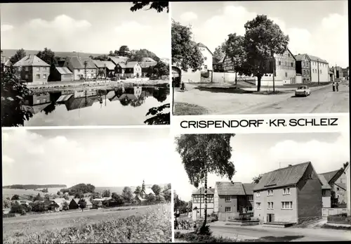 Ak Crispendorf Schleiz im Vogtland Thüringen, Panorama, Teilansichten