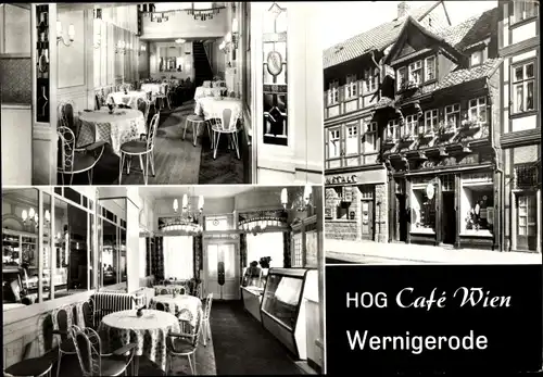 Ak Wernigerode am Harz, HOG Café Wien