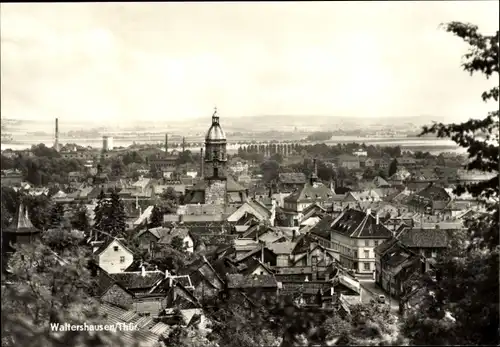 Ak Waltershausen in Thüringen, Stadtansicht, Kirchturm