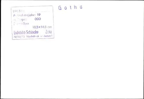 Foto Gotha in Thüringen, Denkmal, Gebäude