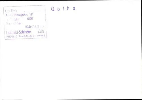 Foto Gotha in Thüringen, Denkmal, Gebäude