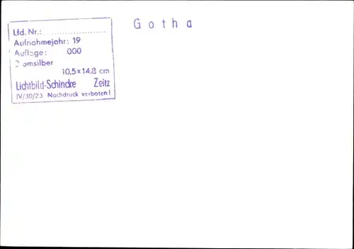 Foto Gotha in Thüringen, Denkmal, Gebäude