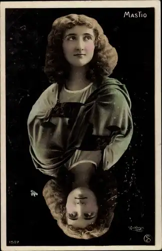 Ak Frauenportrait, Mastio