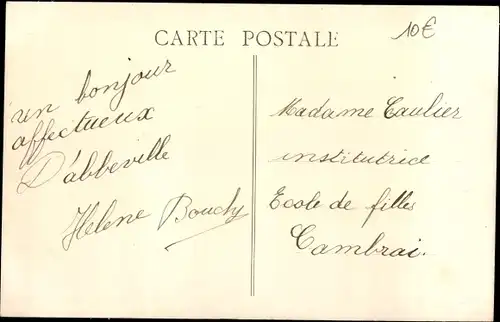 Ak Abbeville Somme, Avenue de la Gare