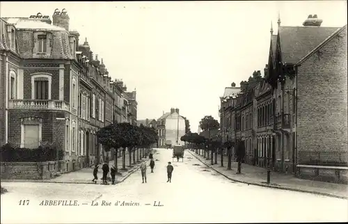 Ak Abbeville Somme, Rue d'Amiens