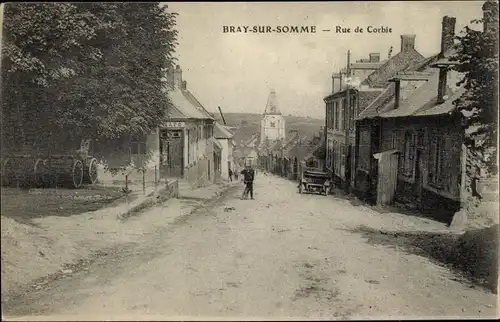 Ak Bray sur Somme, Rue de Corbie