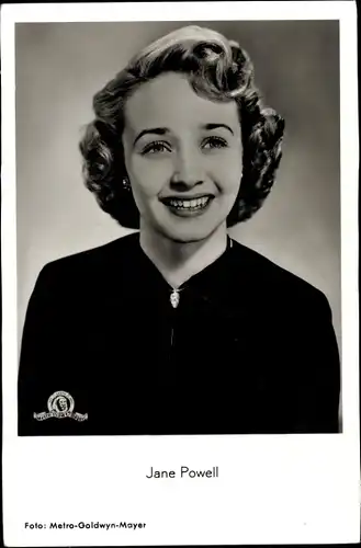 Ak Schauspielerin Jane Powell, Portrait