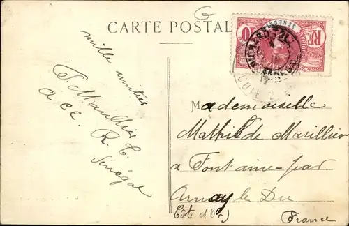 Ak Saint Louis Senegal, Ein Flutwellentag, Der Transport indigener Häuser