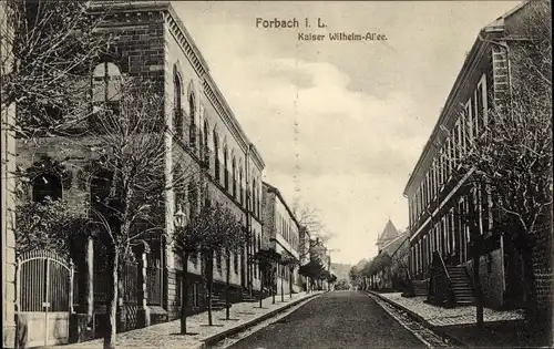 Ak Forbach Lothringen Moselle, Kaiser Wilhelm-Allee