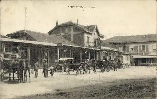 Ak Verdun-Meuse, La Gare