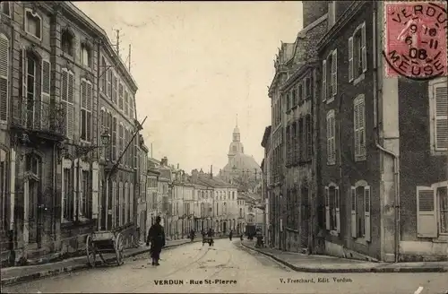 Ak Verdun-Meuse, Rue Saint-Pierre