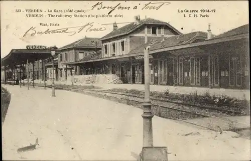 Ak Verdun-Meuse, La Gare